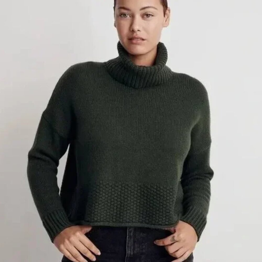 Madewell Sadler Turtleneck Sweater Size S